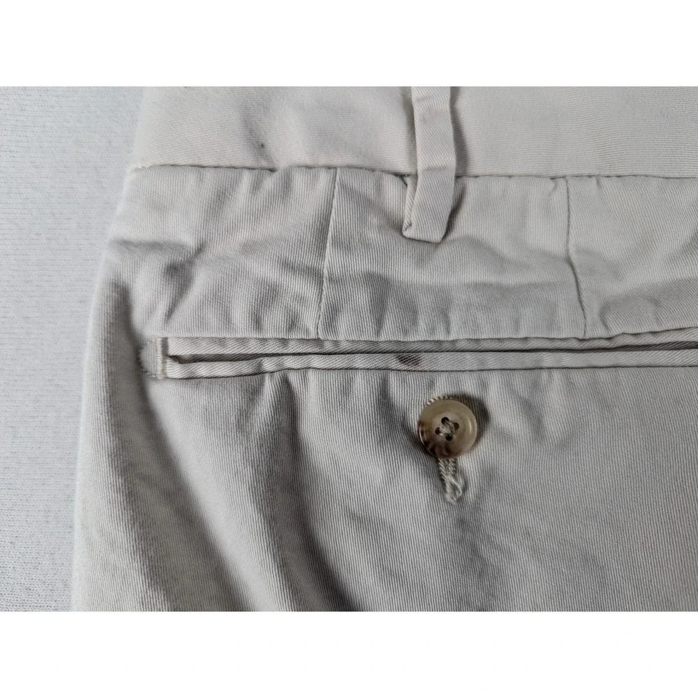 Polo Ralph Lauren Mens Stretch Slim Fit Chino Pants Tan Beige 34/32 Cotton Twill
